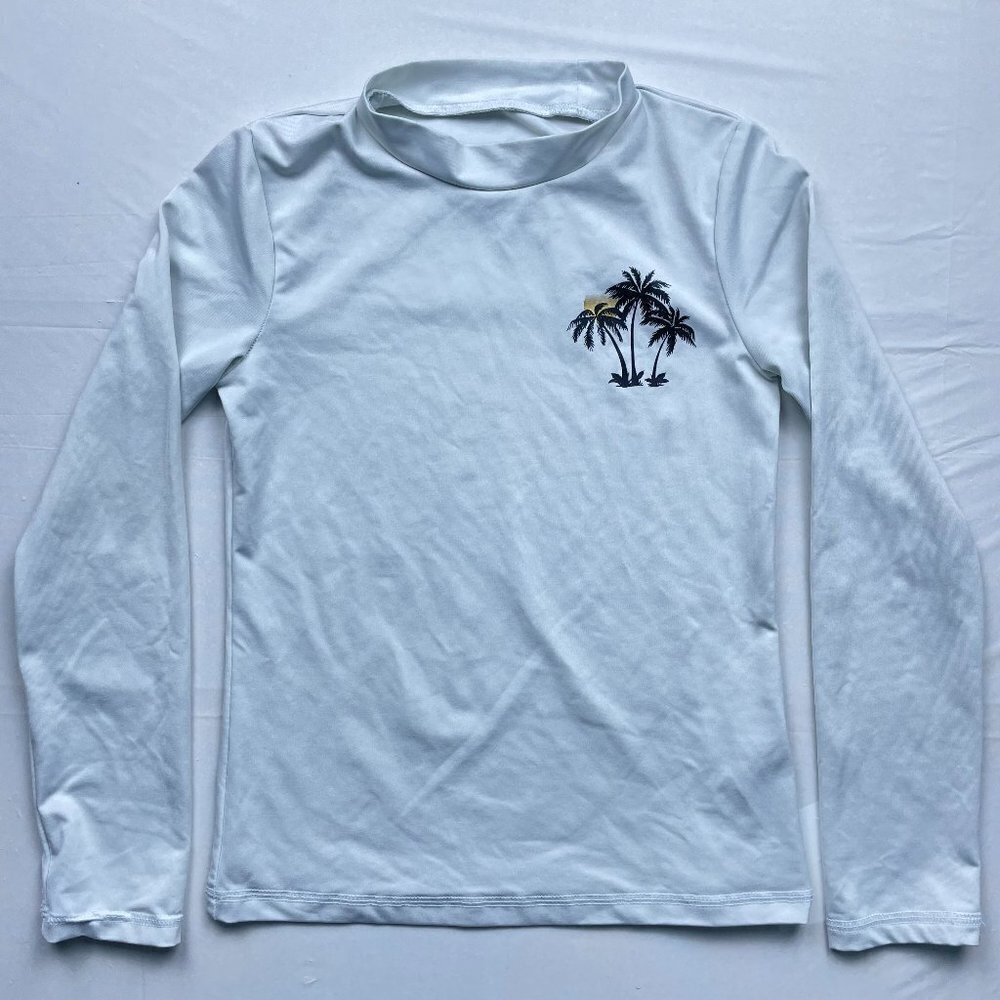 Cat and Jack Boys White long sleeve Raglan Medium (7-8)